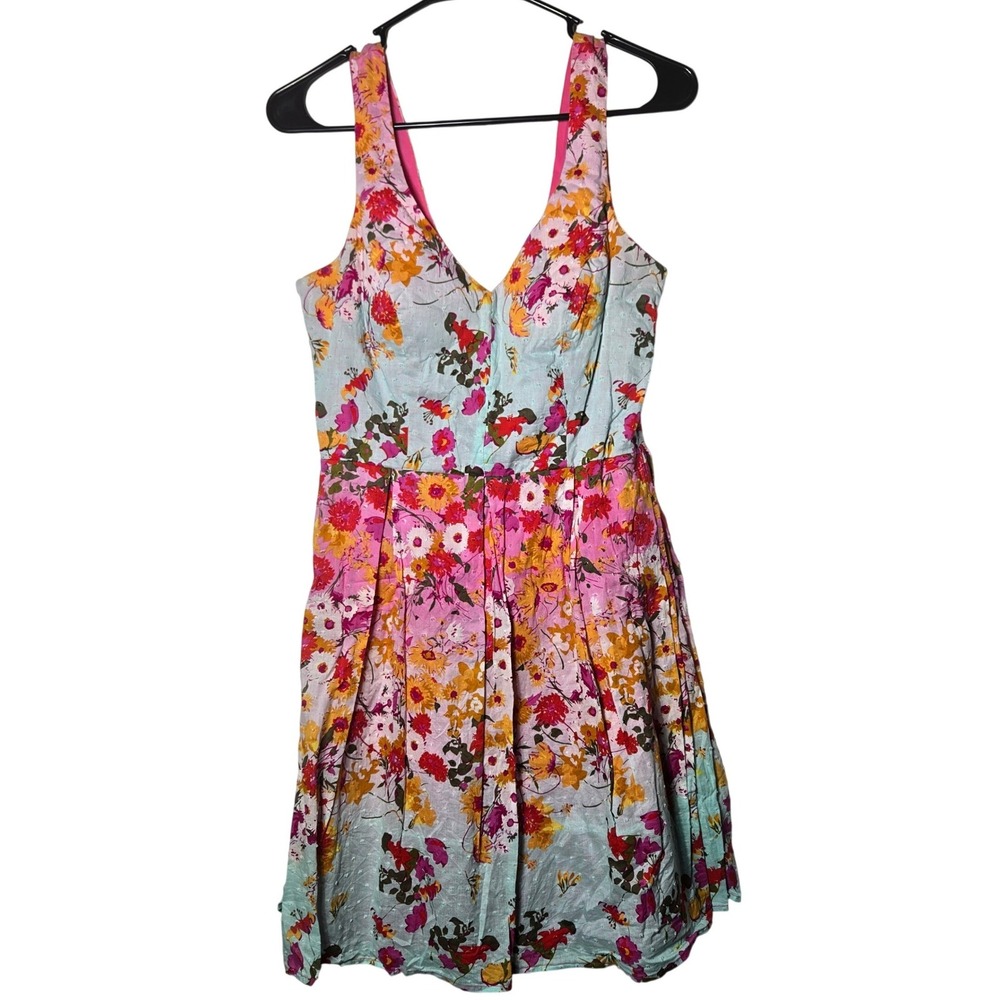 B. Darlin Floral Swiss Dot Mini Dress 11/12 Boho Cottage Feminine Whimsical Y2K